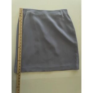 Patrick Christopher Womens 100% Silk Pencil Skirt Dusty Lavender Purple Size 12